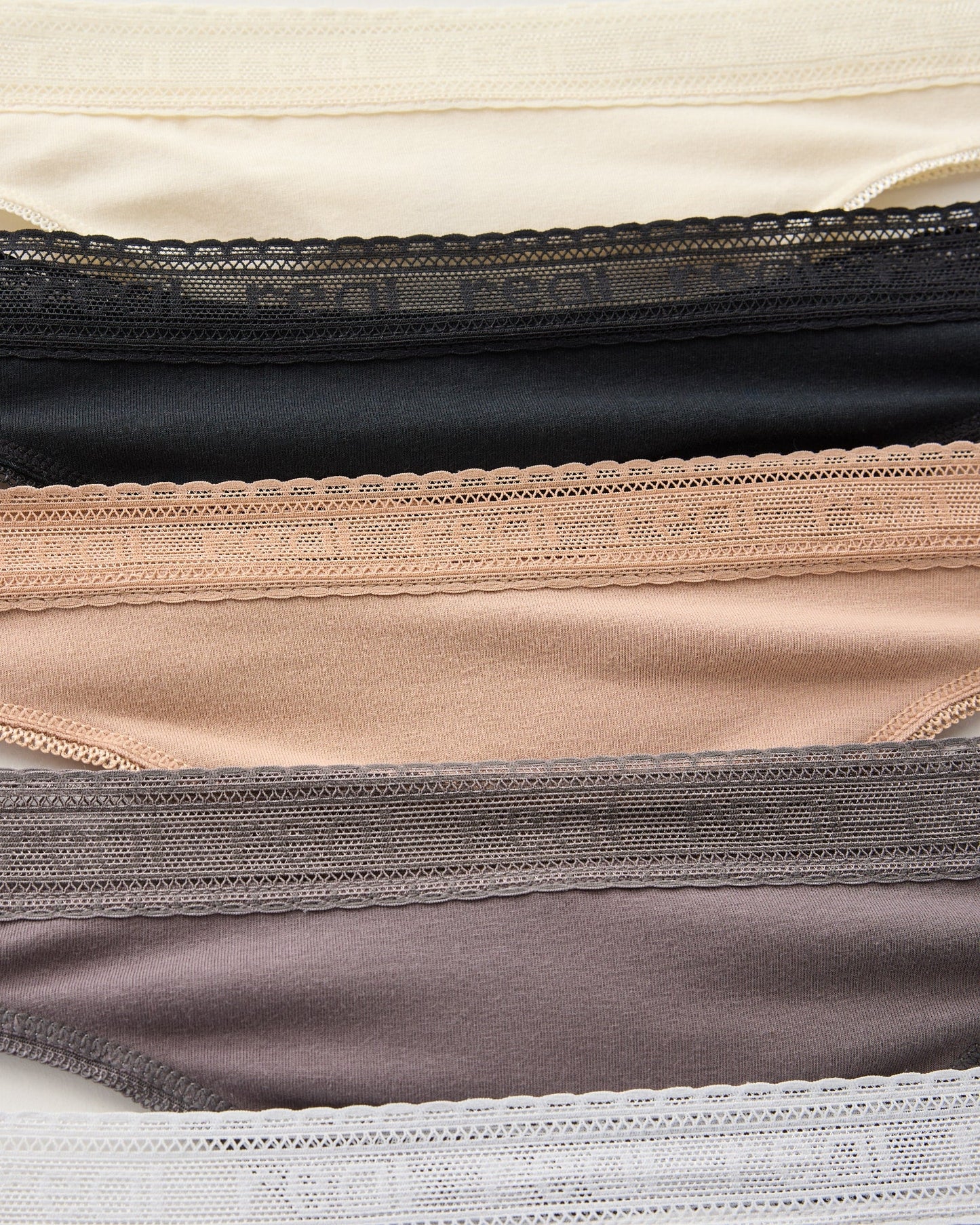 Cotton Thong with Logo Waistband 5 Pack