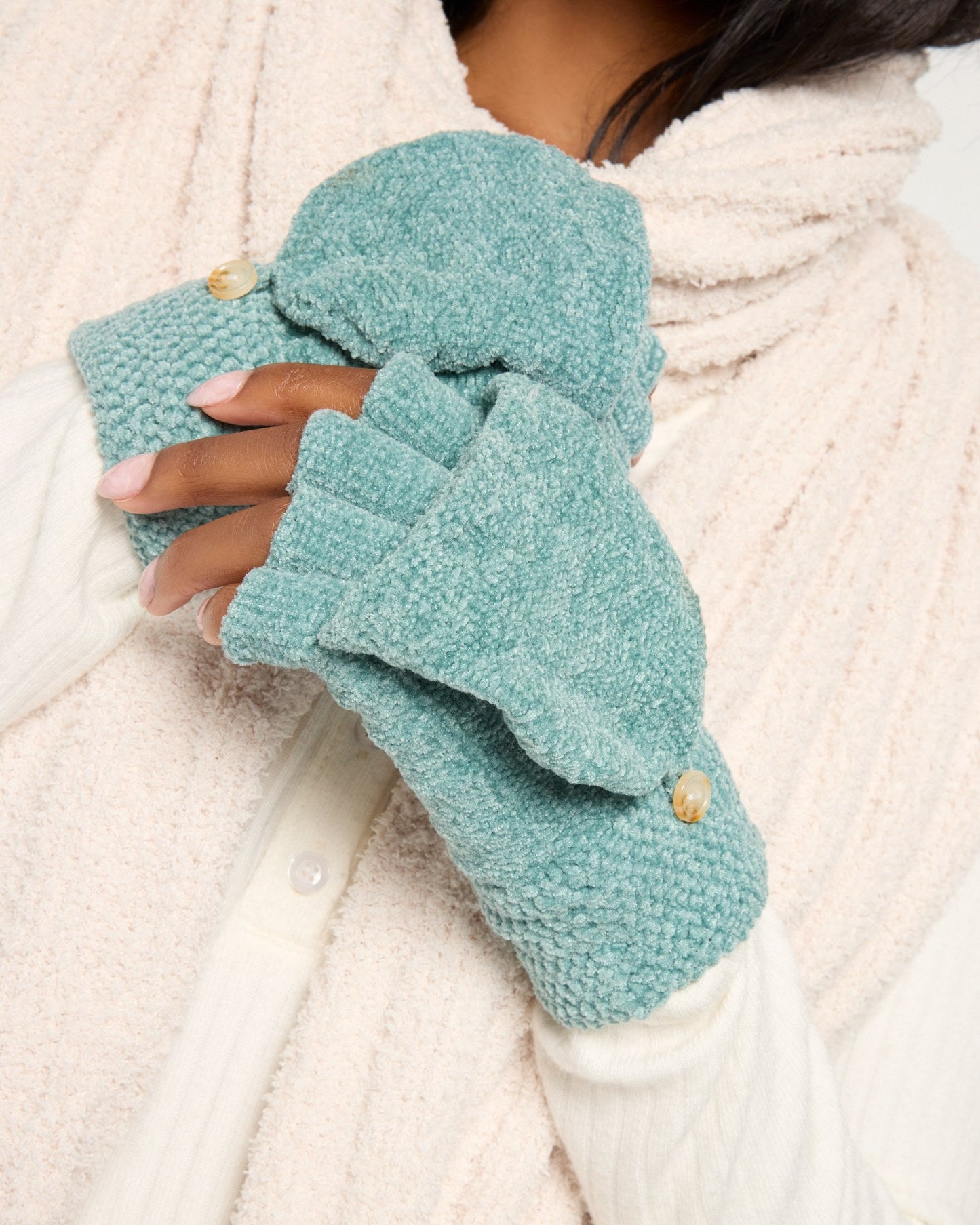 Flip Top Chenille Gloves