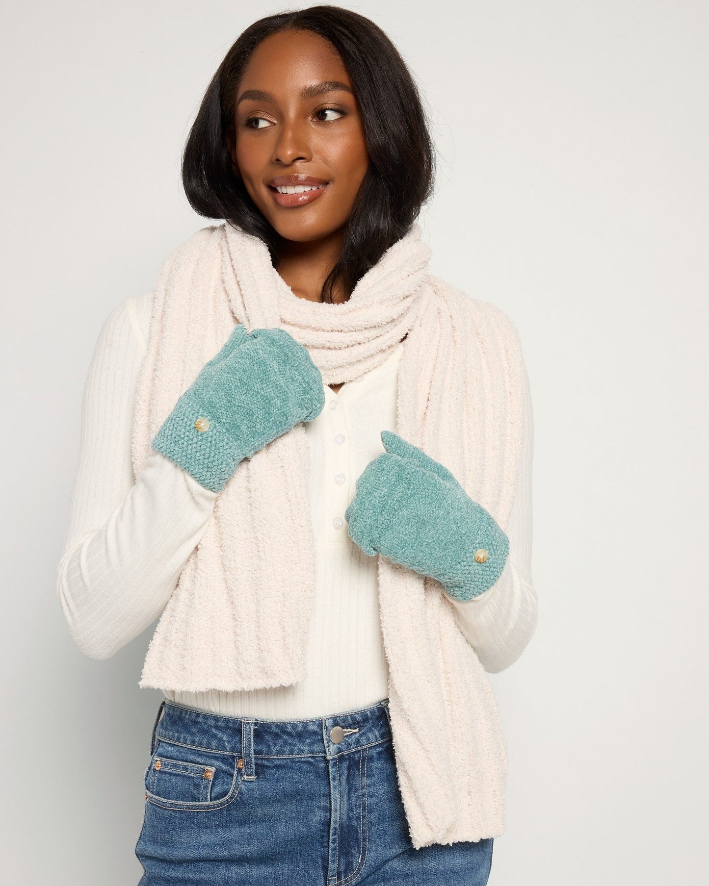 Flip Top Chenille Gloves