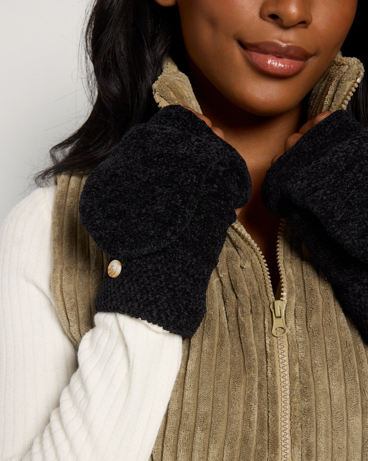 Flip Top Chenille Gloves