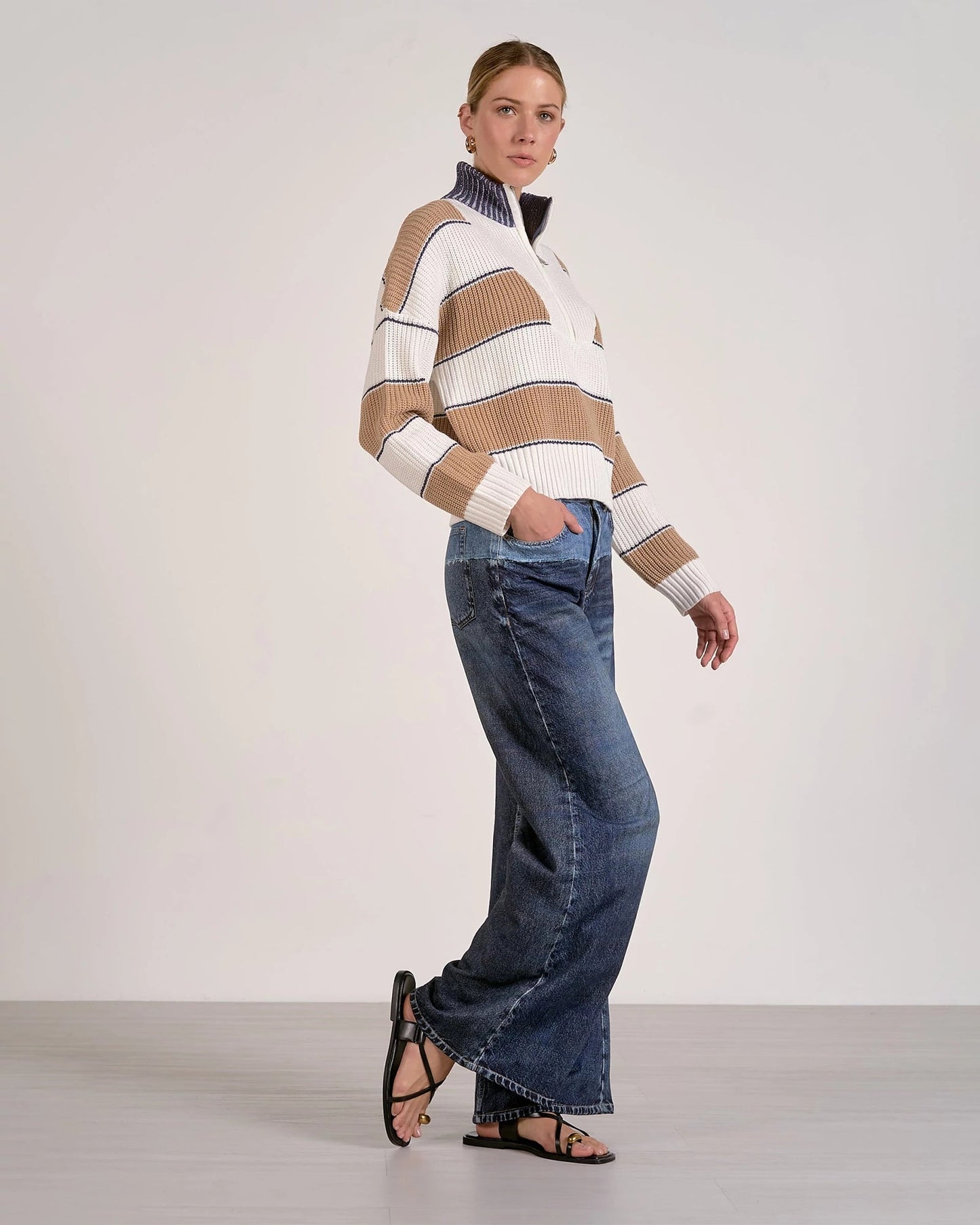 1/4 Zip Colorblock Pullover