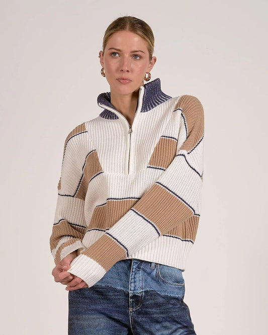 1/4 Zip Colorblock Pullover