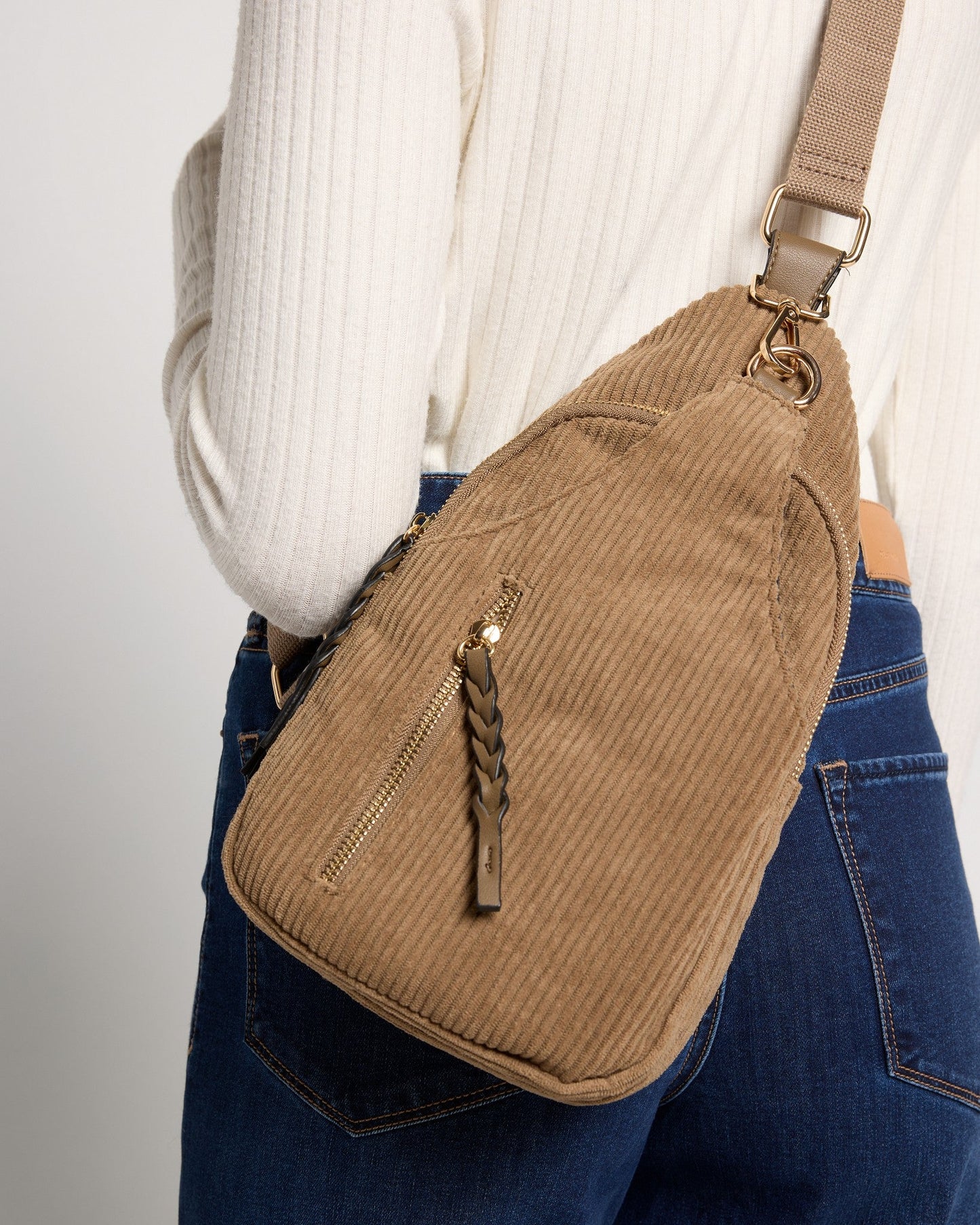 Nikki Corduroy Sling Bag