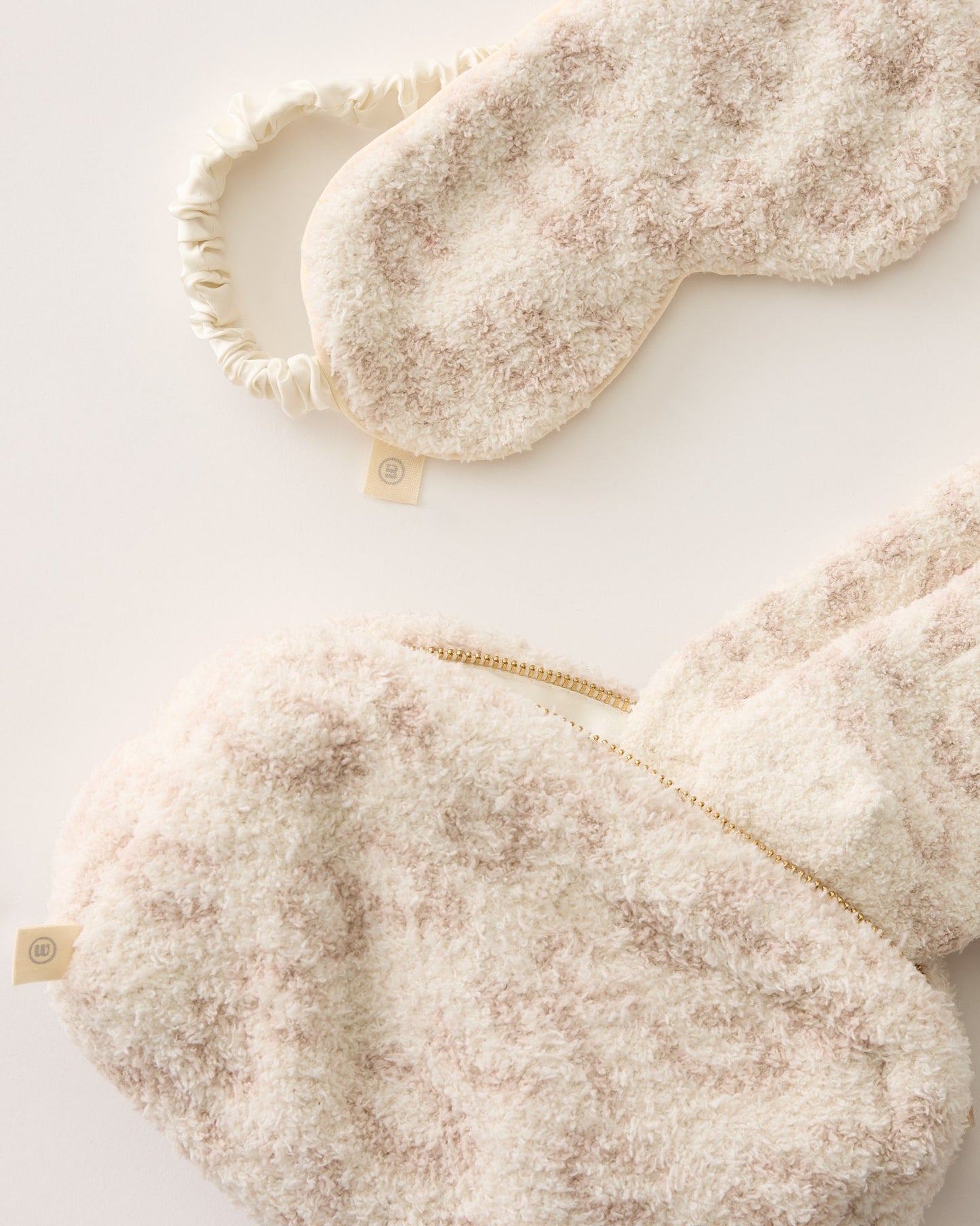 Plush Eye Mask, Scrunchie, and Sock Set
