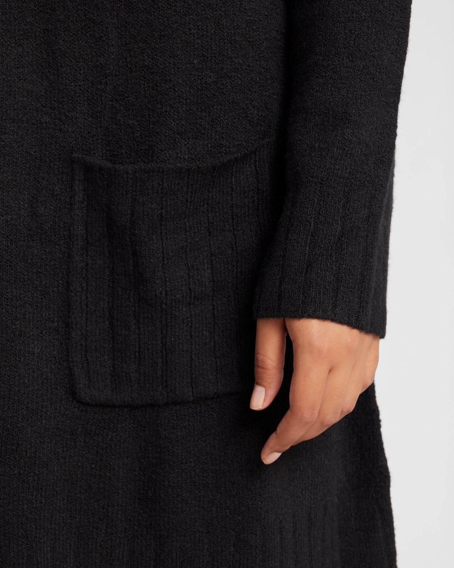Plus Size Long Sleeve Open Front Cardigan