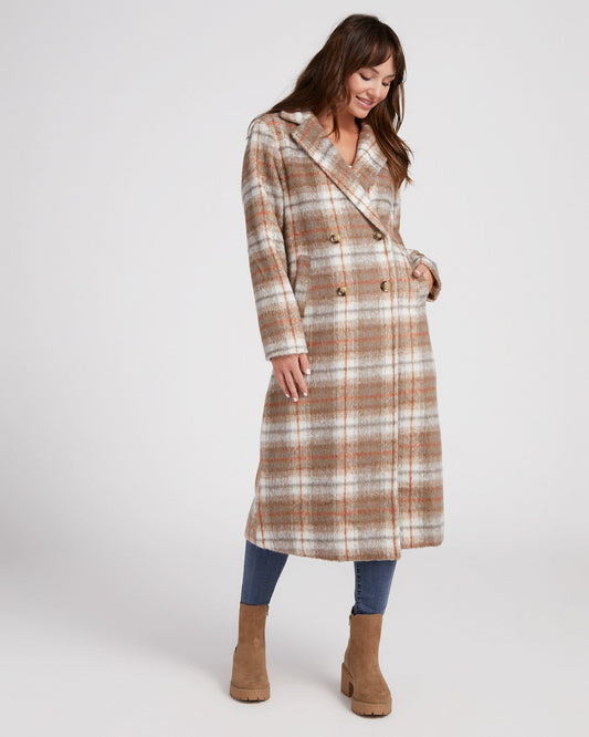 Jodie Plaid Coat