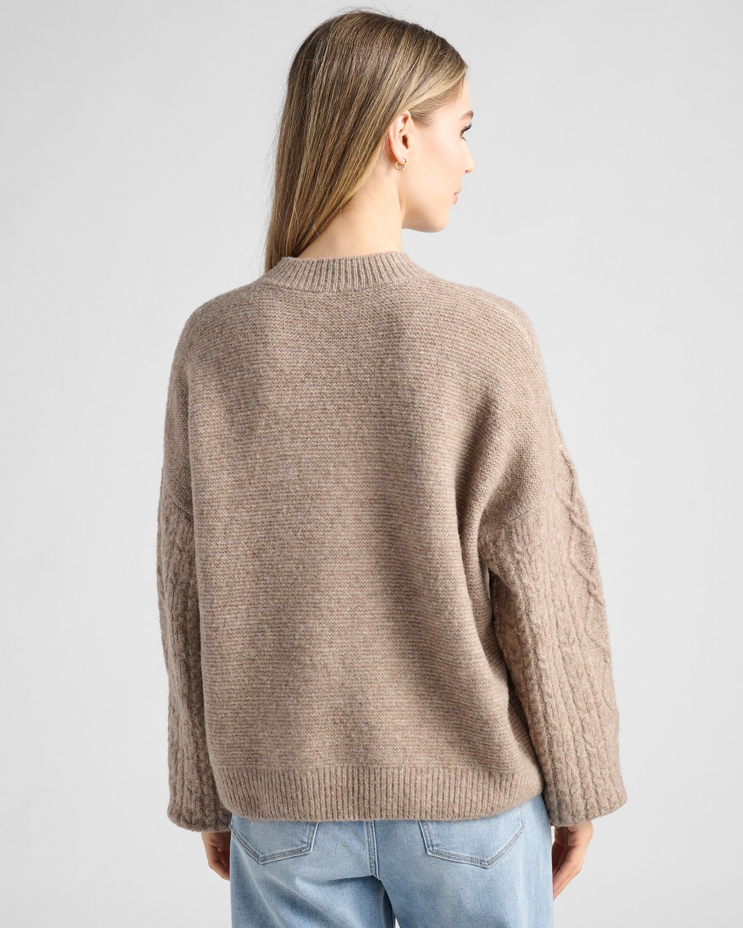 Marled Cable Sweater