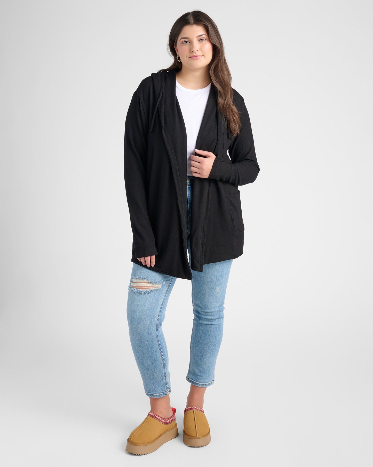 Plus Size Laguna Hooded Cardigan