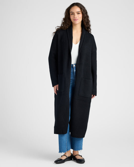 Solid Long Cardigan
