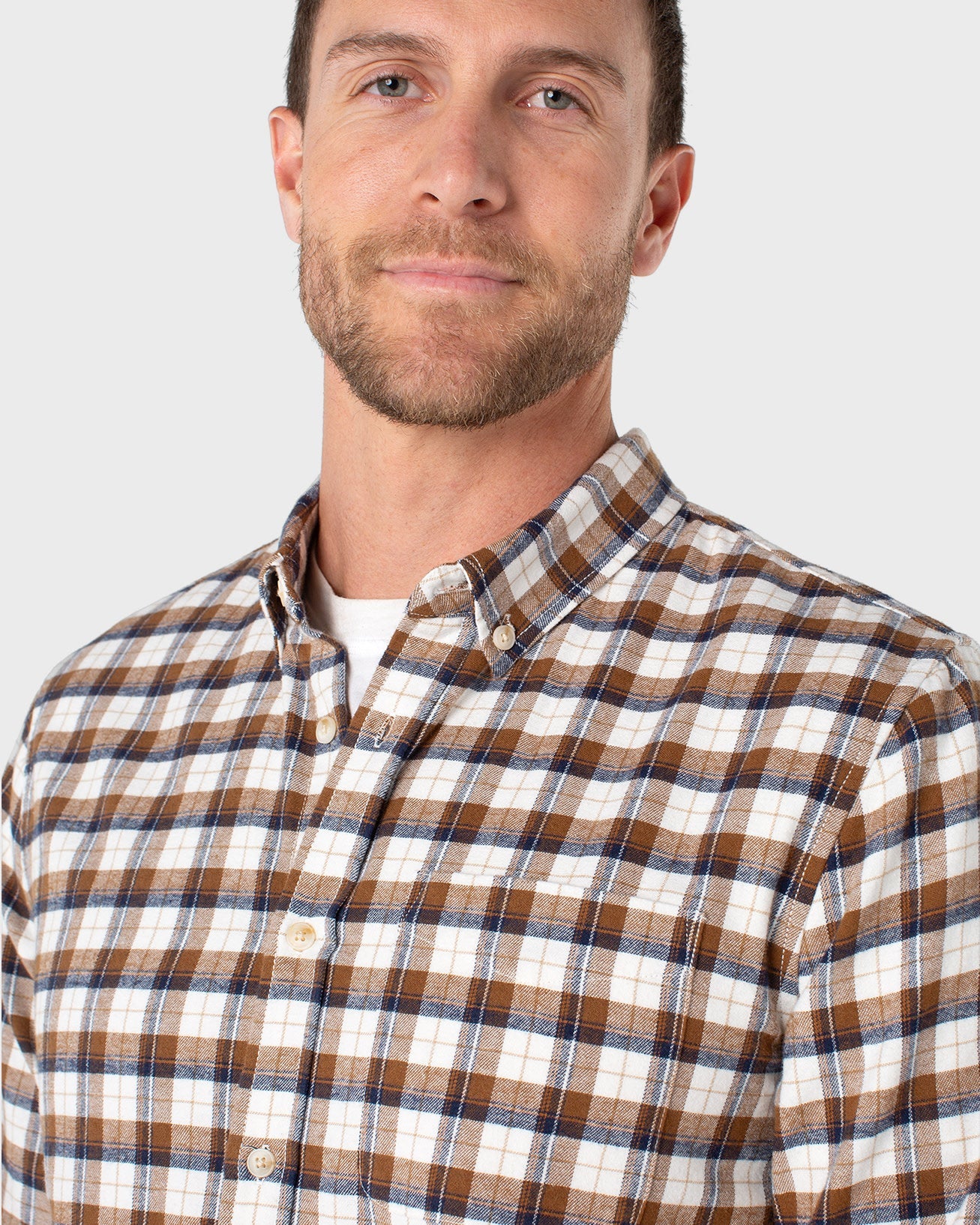 Plaid Long Sleeve Button Up Shirt