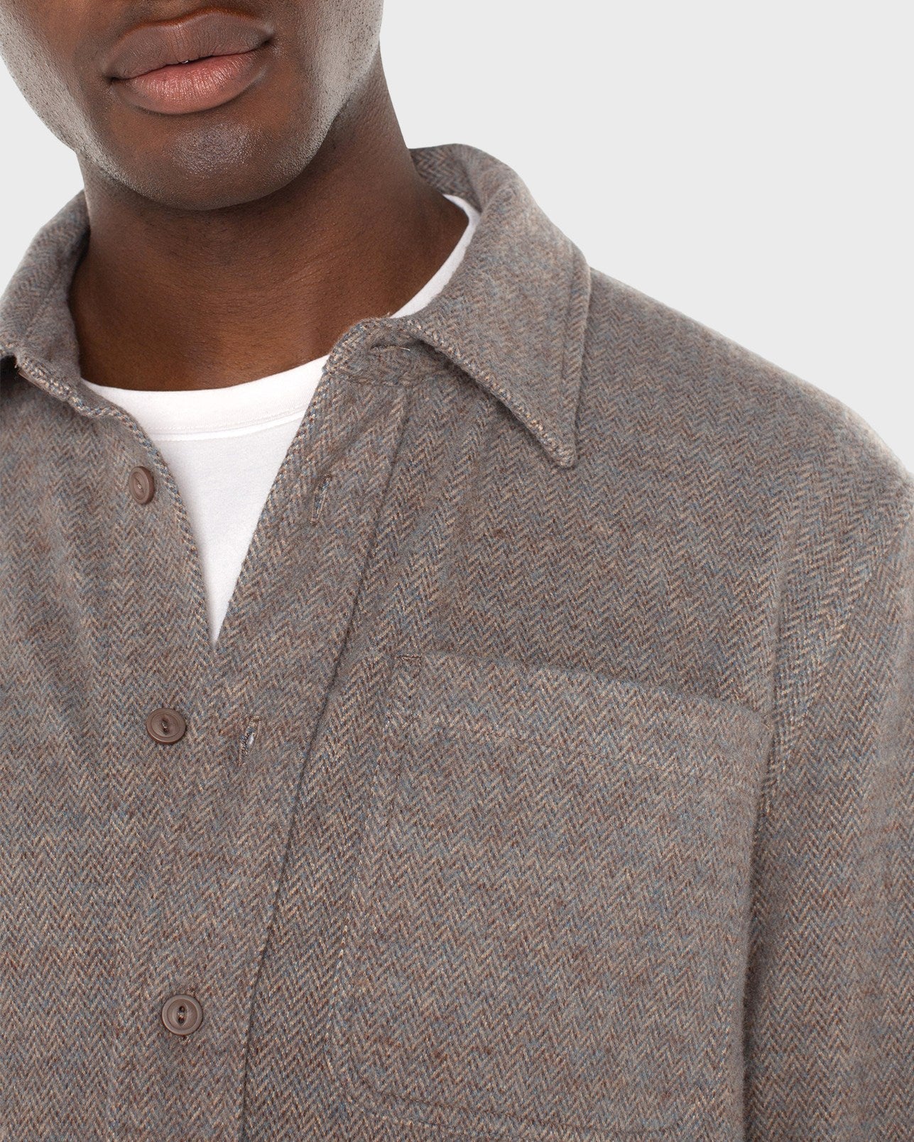 Knit Long Sleeve Button Up Shirt