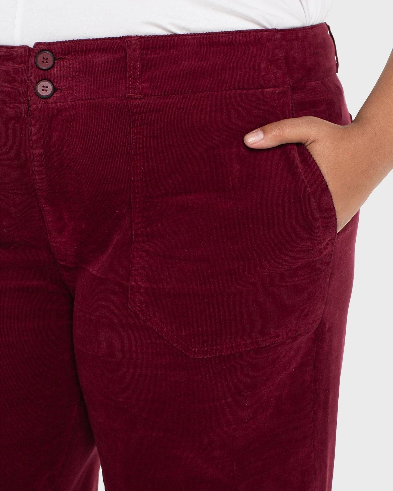 Plus Size Utility Pocket Wide Leg Pant