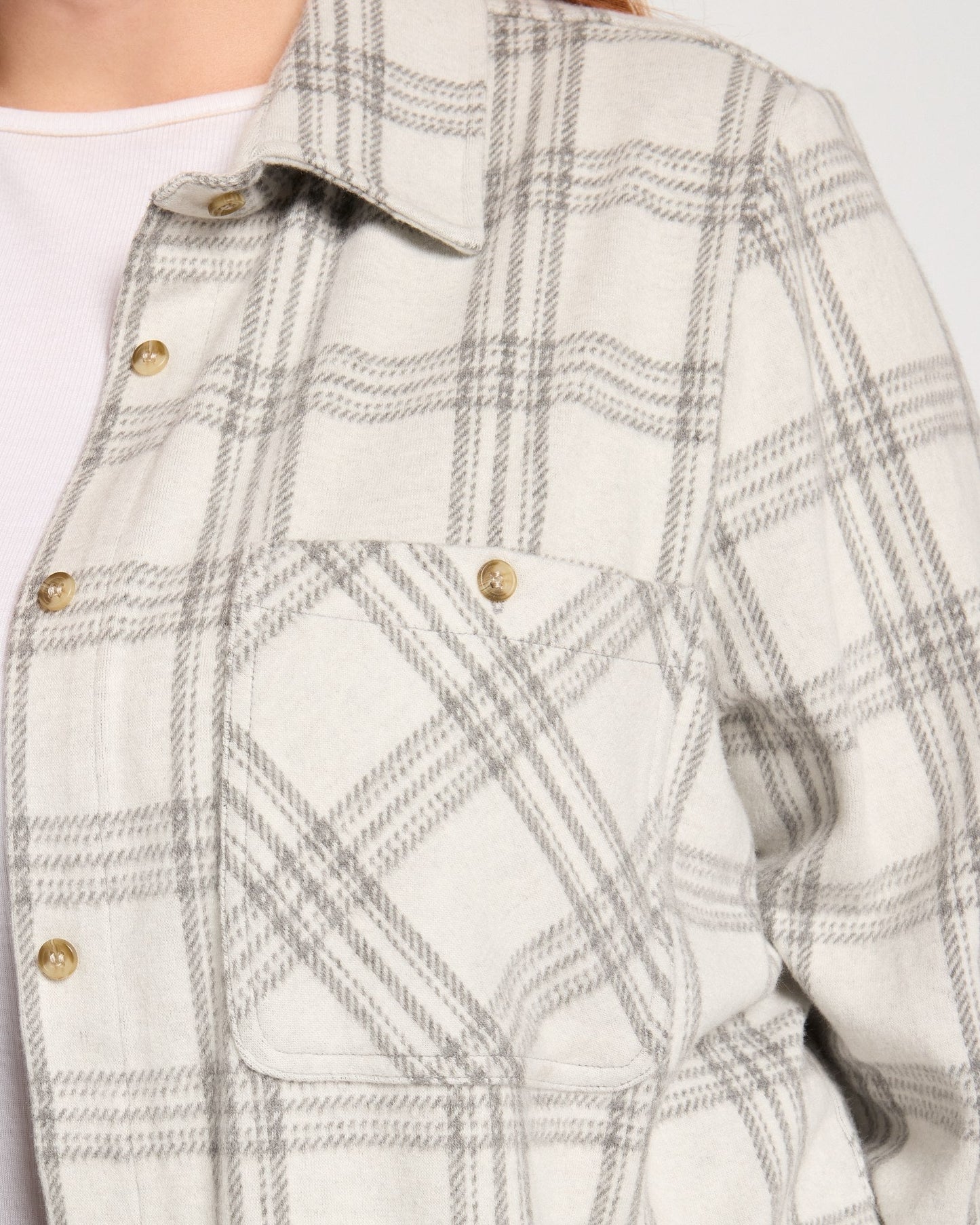 Plus Size Sunset Plaid Knit Top