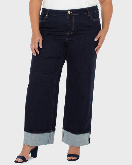 Plus Size Morgan Cuffed Wide Leg