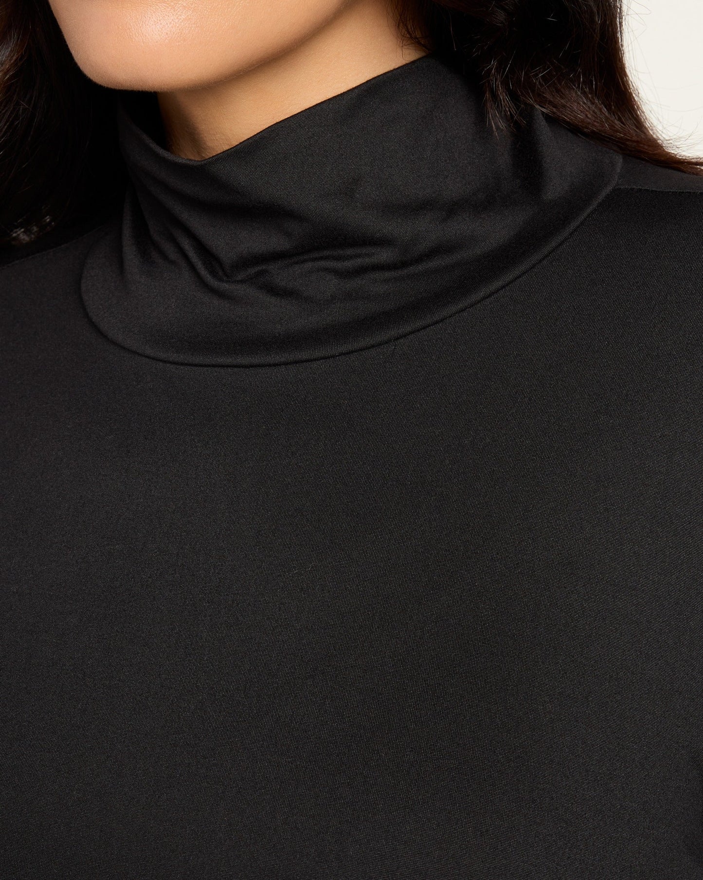 Plus Size Long Sleeve Butterknit Mock Neck Top
