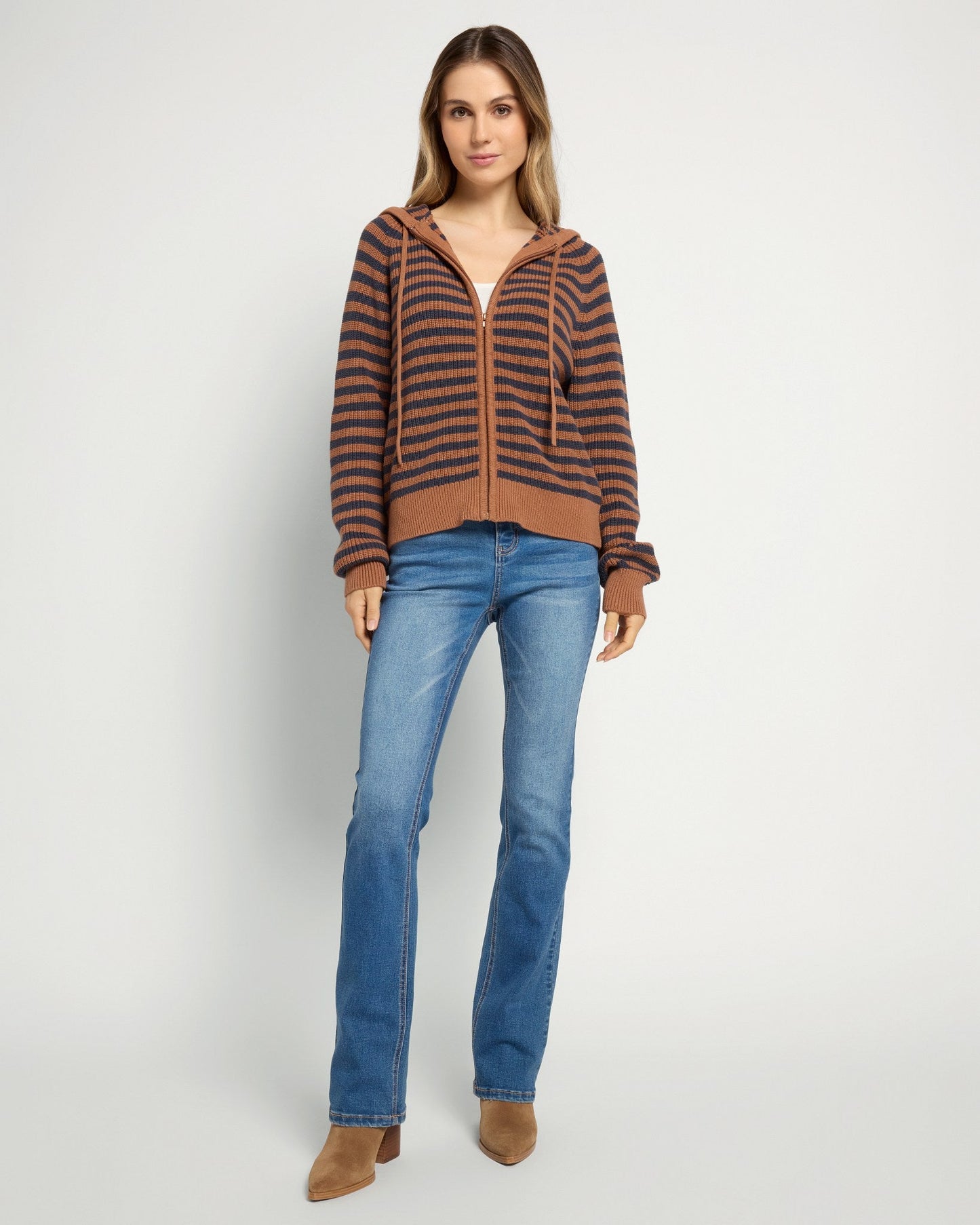 Rosebud Zip Cardigan