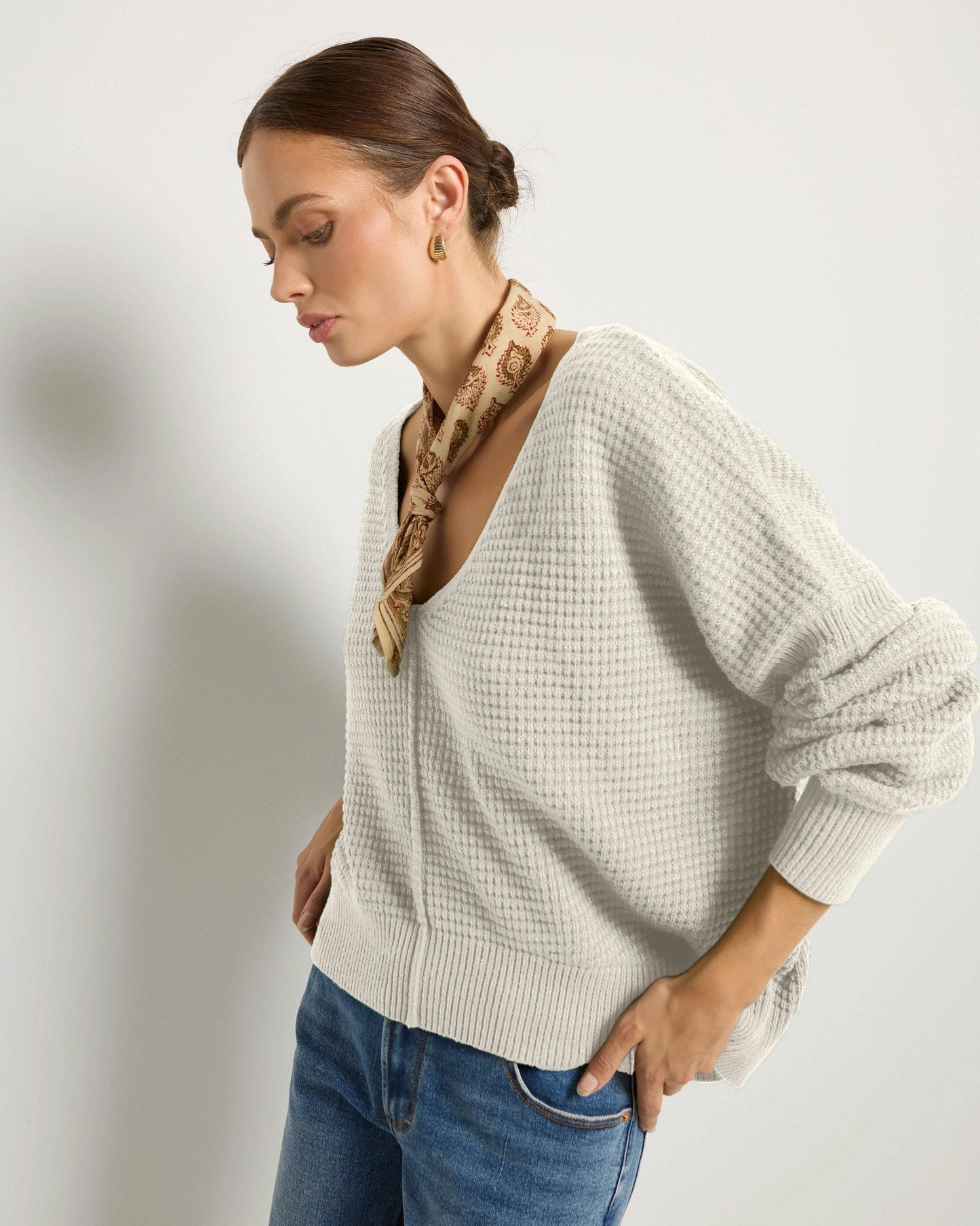 Lotus V-Neck Sweater
