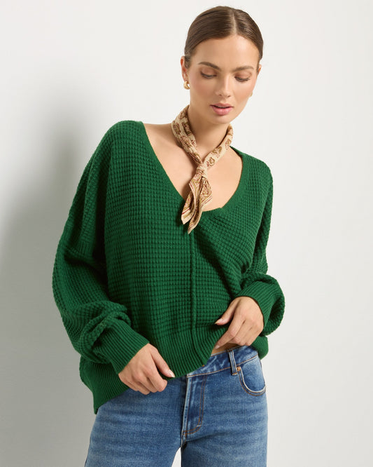 Lotus V-Neck Sweater