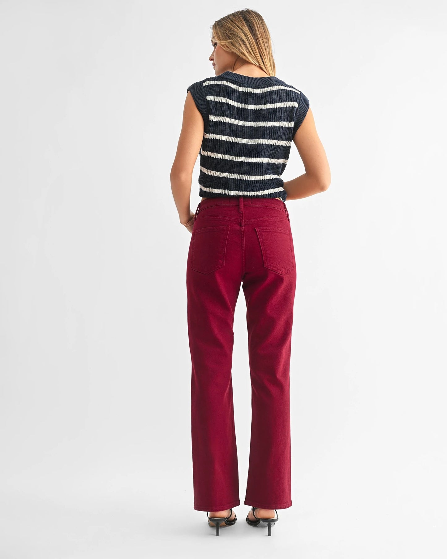 Slim Cropped Bootcut Jeans
