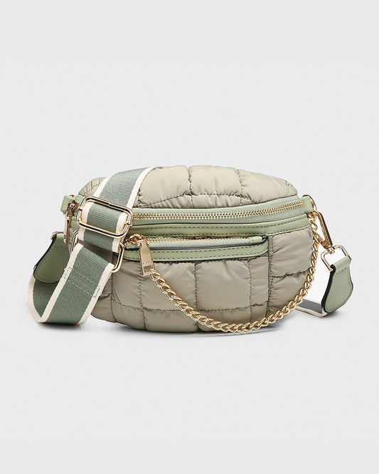 Mabel Quilted Nylon Belt Bag