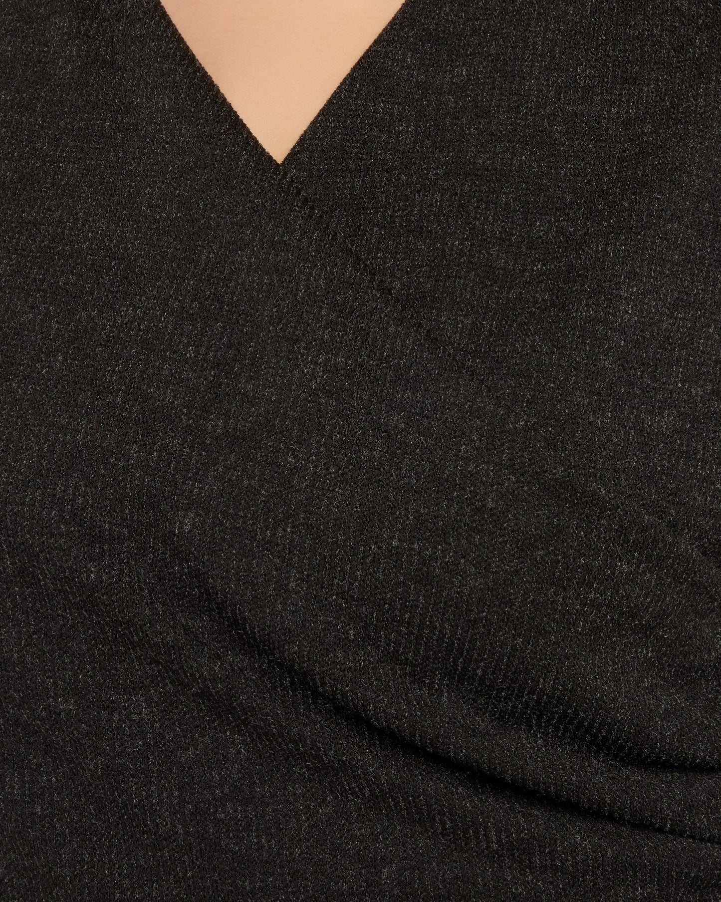Plus Size Sweater Ribbed Knit Cowl Neck