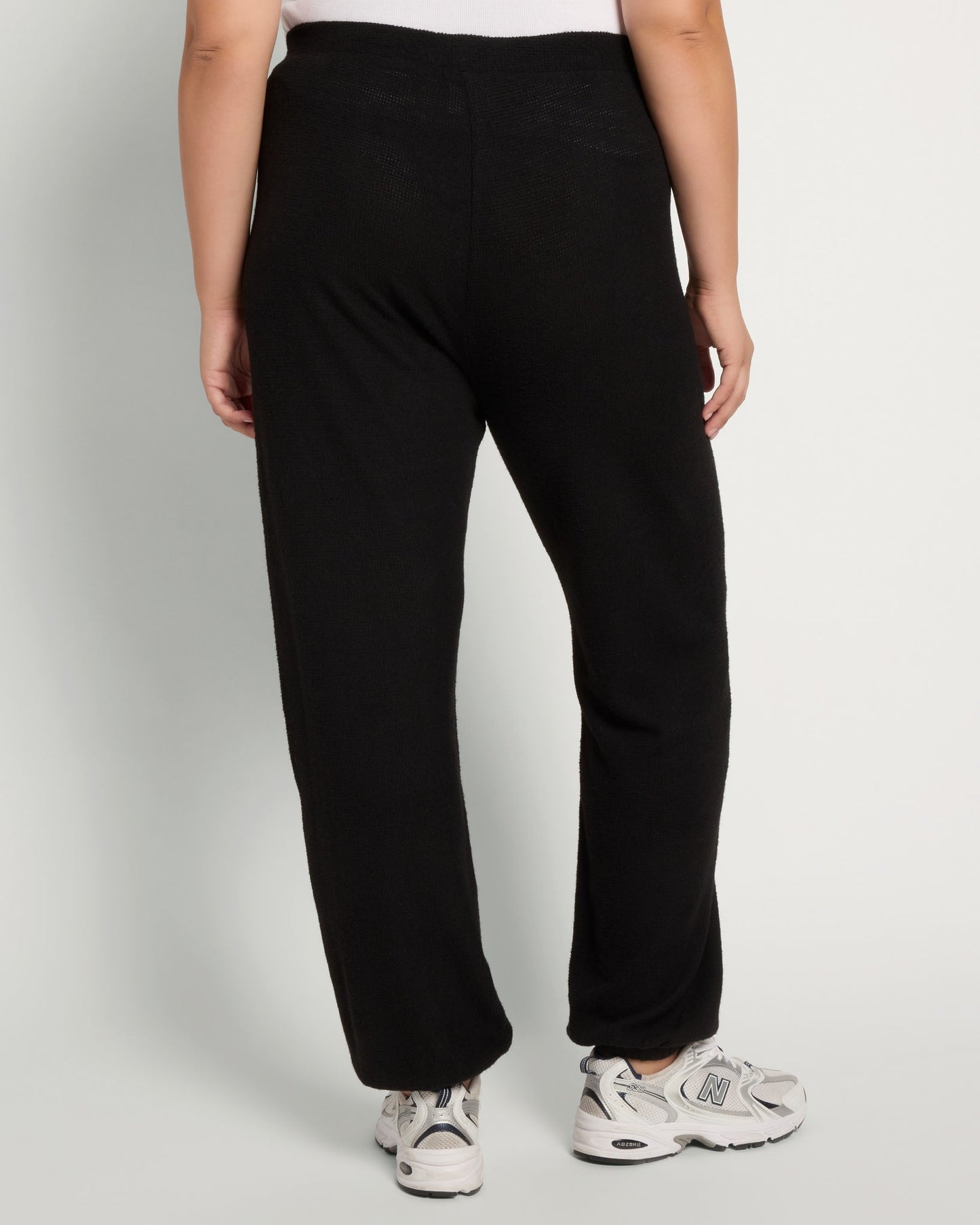 Plus Size Harmen Hem Waffle Knit Jogger