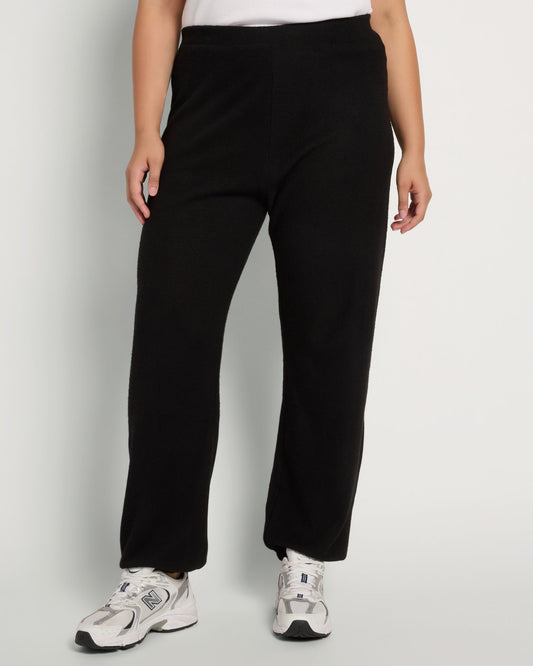 Plus Size Harmen Hem Waffle Knit Jogger